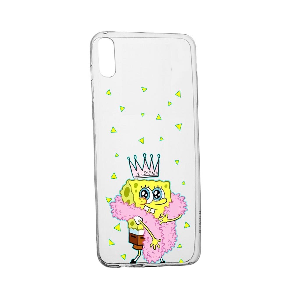 Husa SpondeBob, pentru Alcatel 1B (2020), rezistenta la uzura, anti-alunecare, din silicon Premium, 597