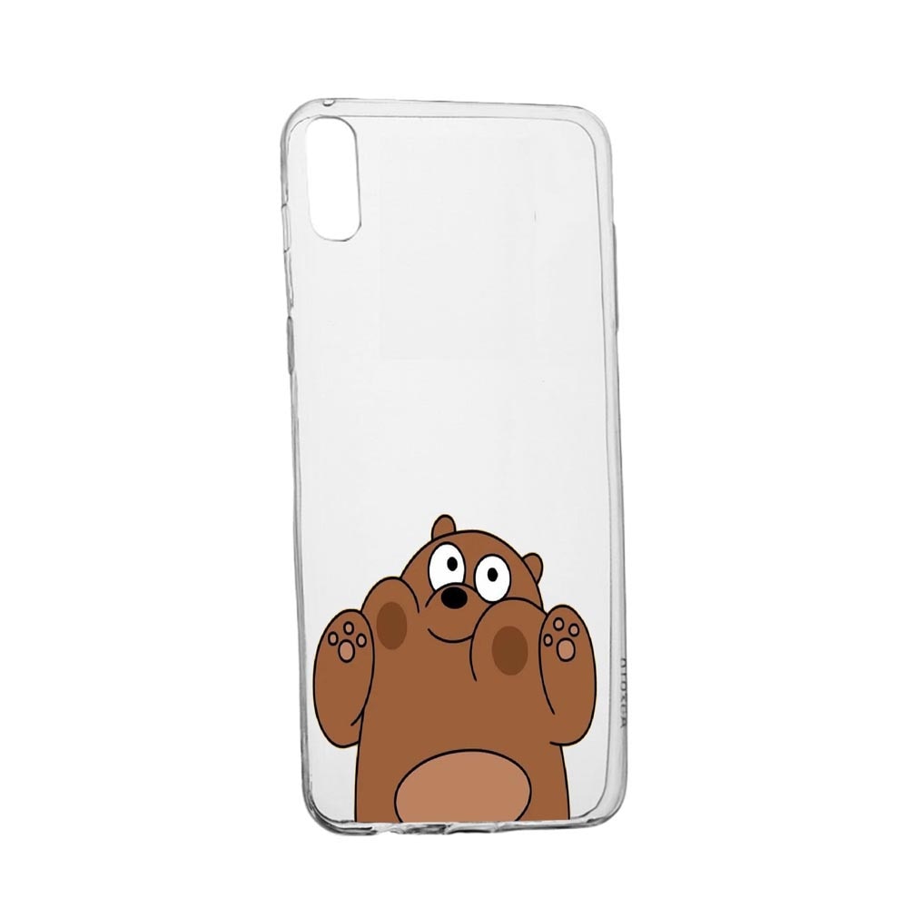Husa Silicon Bear, Compatibila cu Samsung Galaxy A02, rezistenta la uzura, anti-alunecare, 589