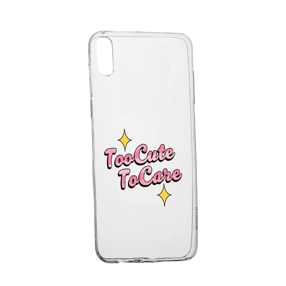 Husa cu mesaj Too Cute, pentru Samsung Galaxy A10e, rezistenta la uzura, anti-alunecare, din silicon Premium, 488