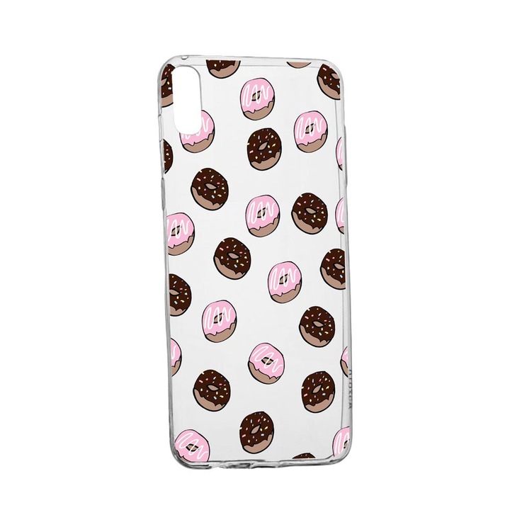 Husa Donuts, Motorola Moto E6-hoz, kopásálló, csúszásgátló, prémium szilikonból, 667