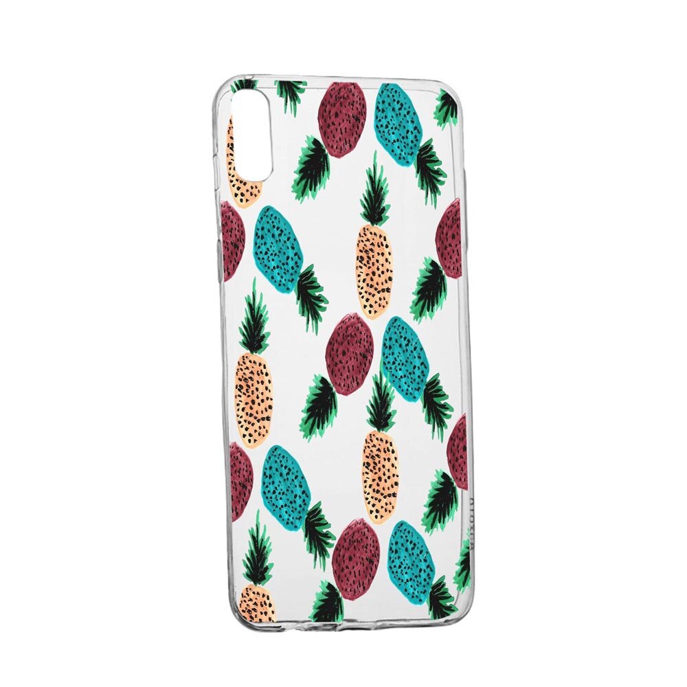 Husa Silicon Ananas, Compatibila cu Samsung Galaxy M02, rezistenta la uzura, anti-alunecare, 669