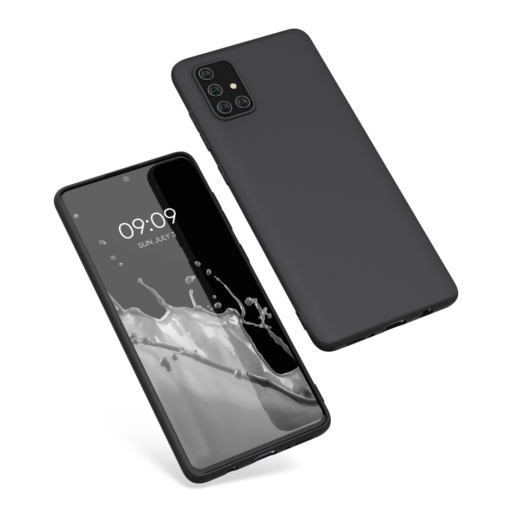 Husa pentru Samsung Galaxy A71, Silicon, Negru, 51208.47