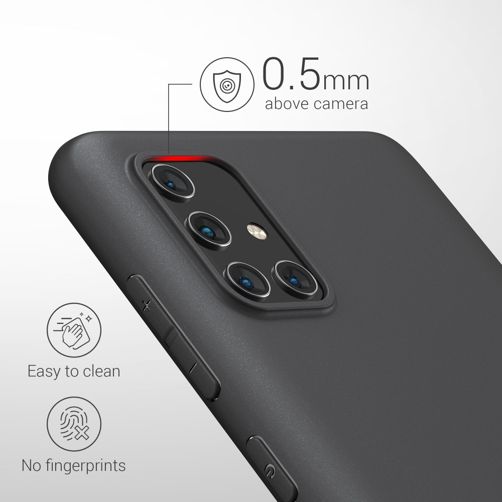Husa pentru Samsung Galaxy A71, Silicon, Negru, 51208.47
