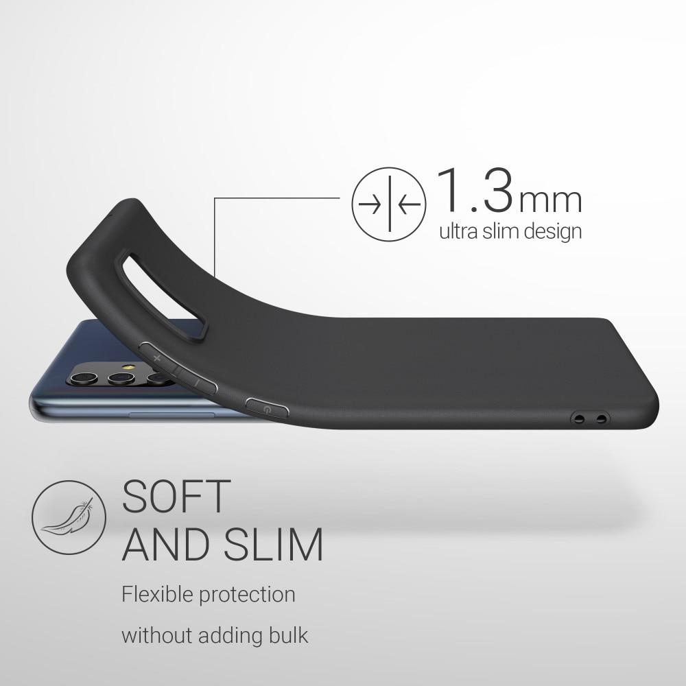 Husa pentru Samsung Galaxy A71, Silicon, Negru, 51208.47