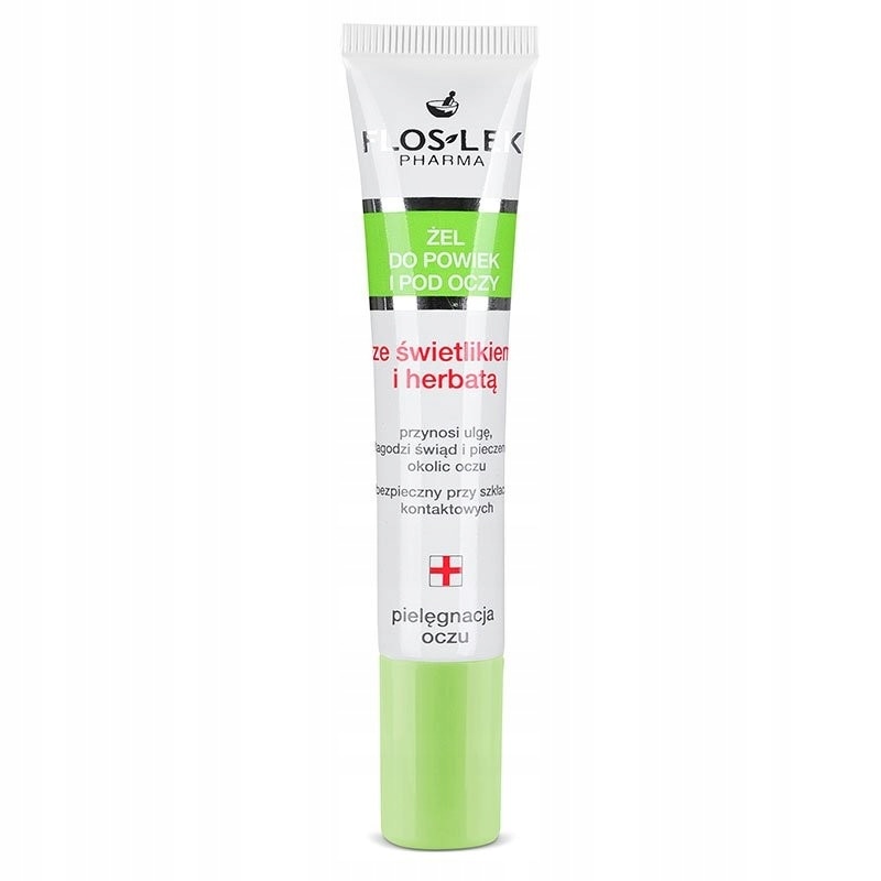 Gel pentru pleoape si pielea din jurul ochilor, cu ceai verde, Floslek Pharma, 15 ml