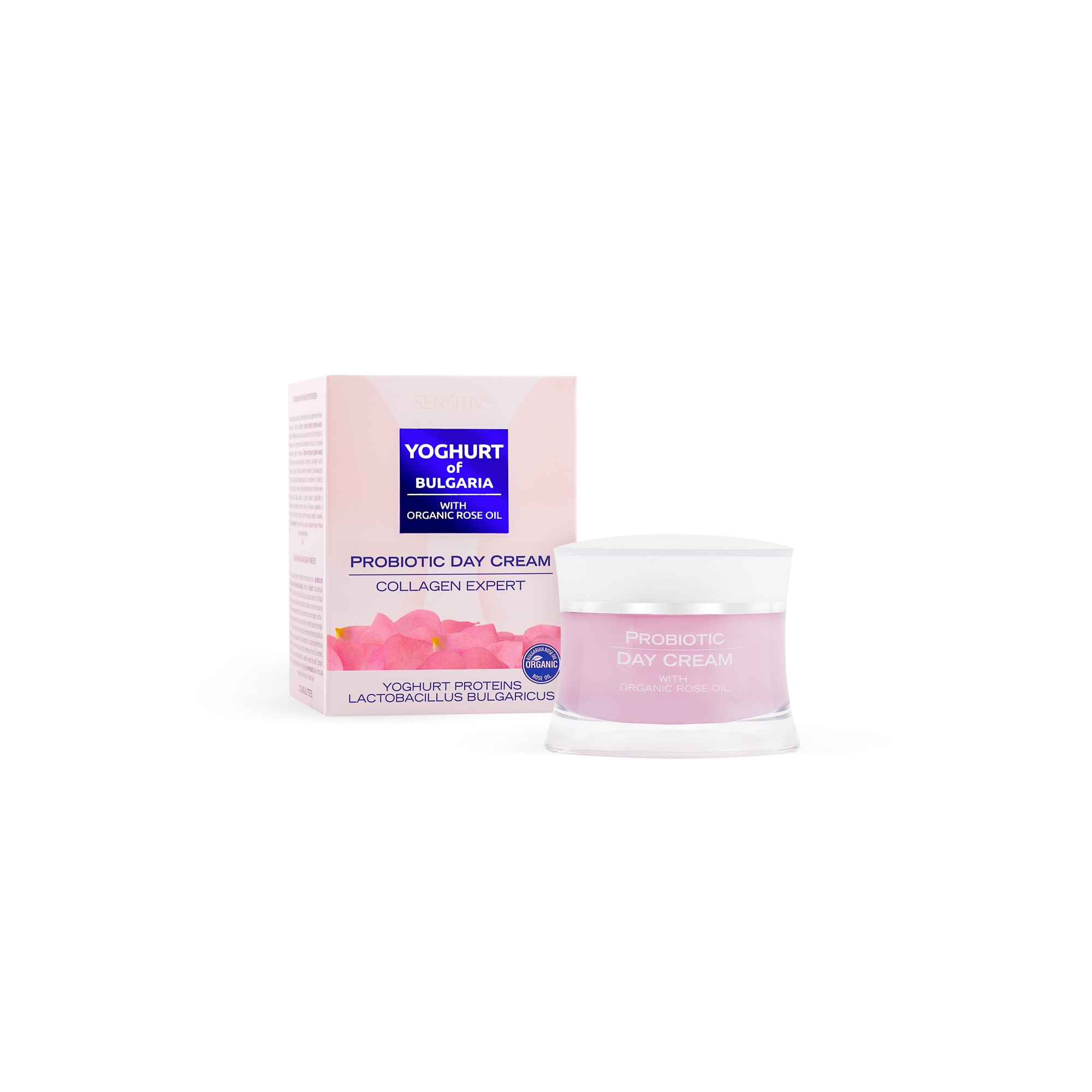 Crema de Zi Probiotica Collagen Expert cu Ulei Organic de Trandafiri 50ml