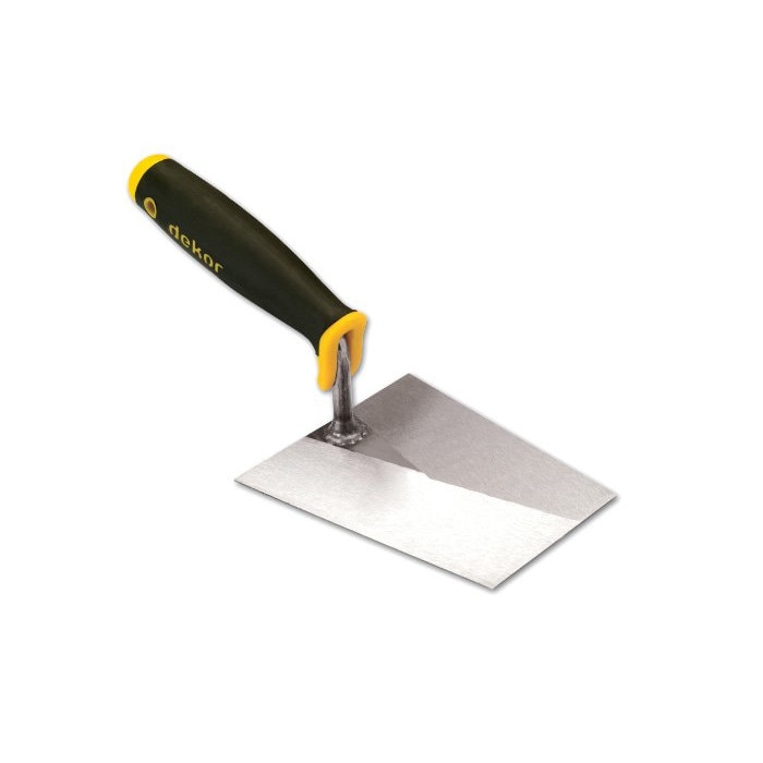 Mistrie profesionala Dekor pentru zidarie, otel, maner ergonomic, 200 x 120 x 90 mm