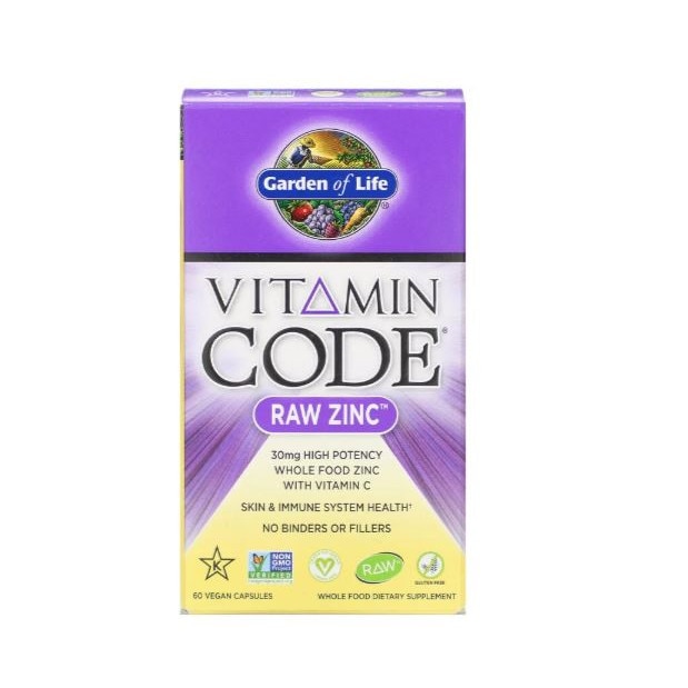 Supliment alimentar Garden of Life Vitamin Code RAW Zinc, 60 Capsule -  