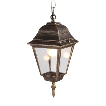 Suspensie de exterior 1 x E27 IP44 finisaj auriu antichizat Riga Suspensie de exterior 1 x E27 IP44 finisaj auriu antichizat Riga