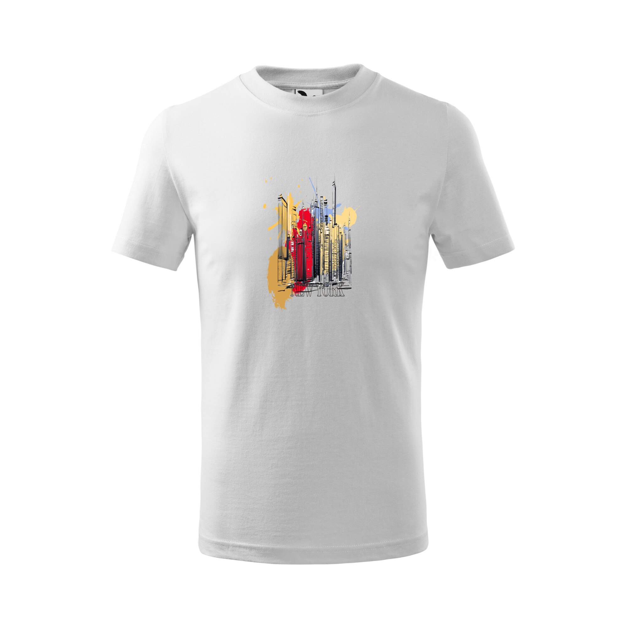 Tricou copii, Malfini, New York Style, Alb, 4 ani