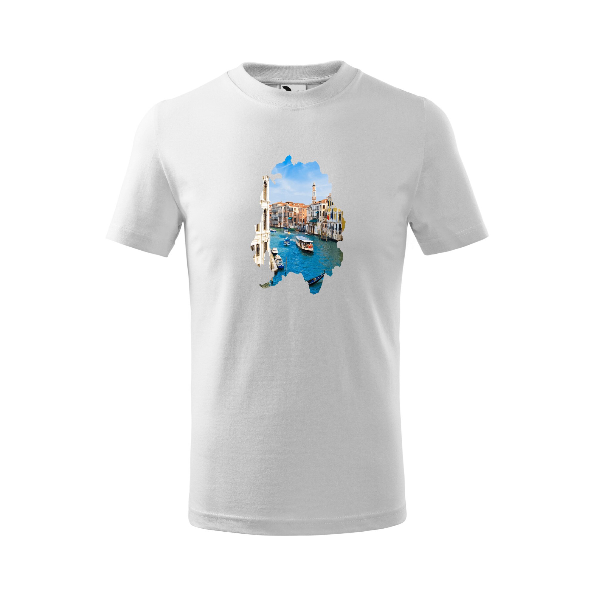 Tricou copii, Malfini, Italy, Alb, 4 ani