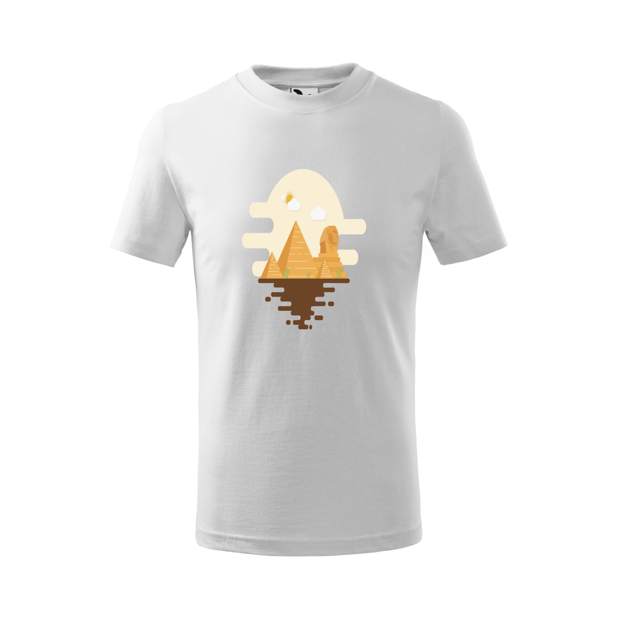 Tricou copii, Malfini, Egypt, Alb, 4 ani
