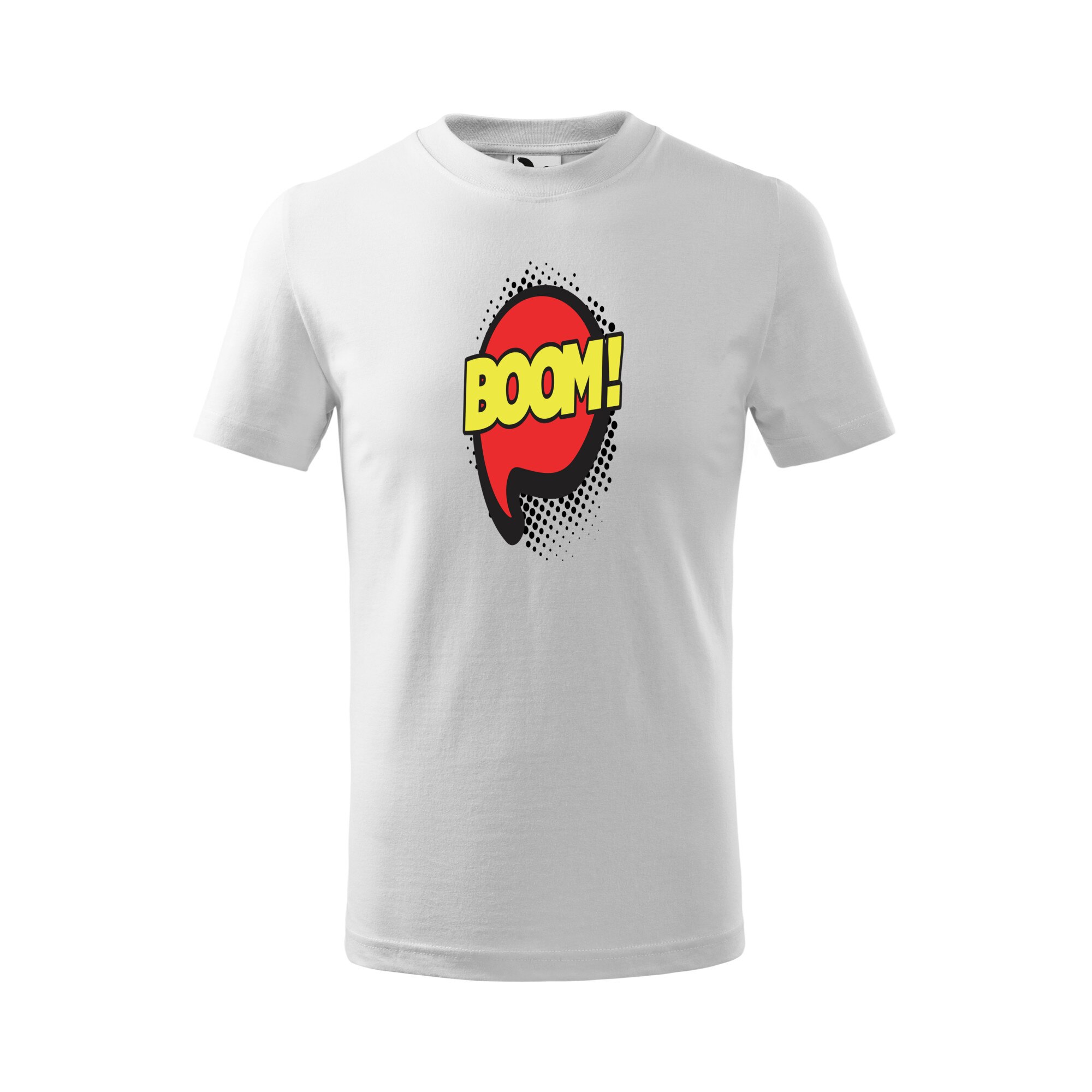 Tricou copii, Malfini, Comic Boom, Alb, 4 ani
