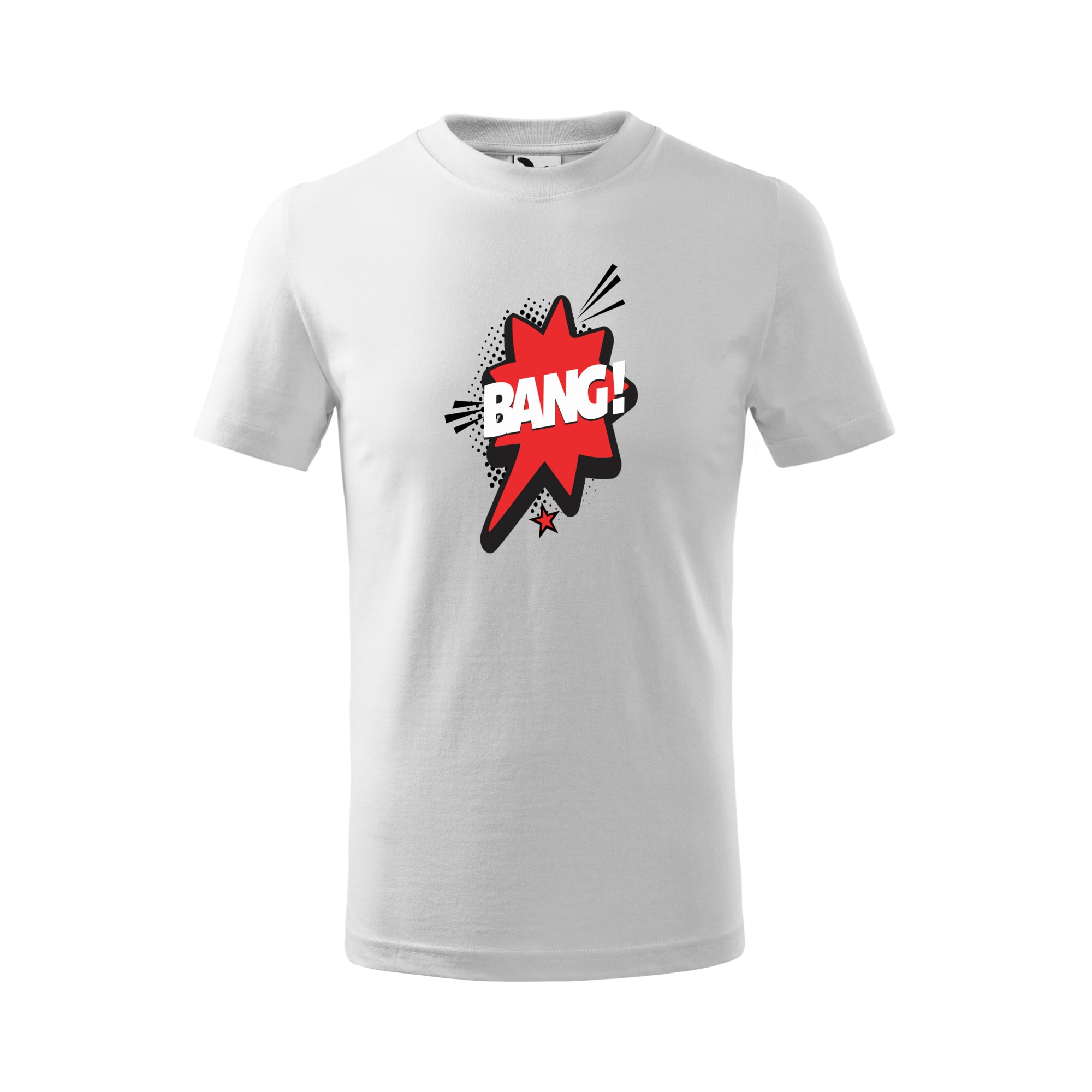 Tricou copii, Malfini, Comic Bang, Alb, 4 ani