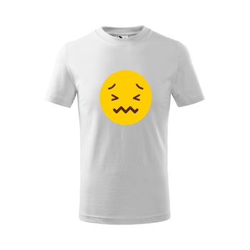Tricou copii, Malfini, Emoji Not Feeling Good Face, Alb, 4 ani Tricou copii, Malfini, Emoji Not Feeling Good Face, Alb, 4 ani