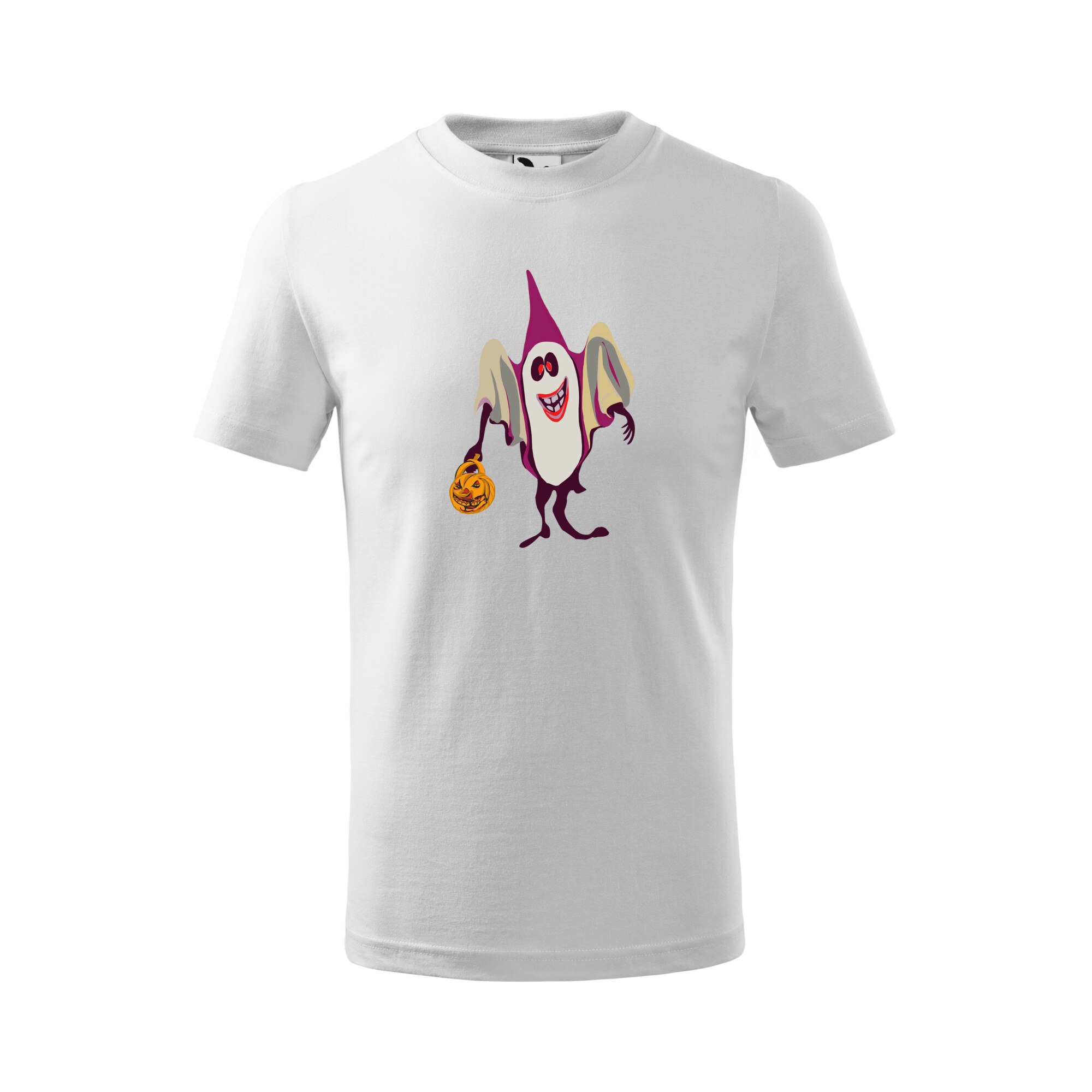 Tricou copii, Malfini, Ghost Halloween, Alb, 4 ani