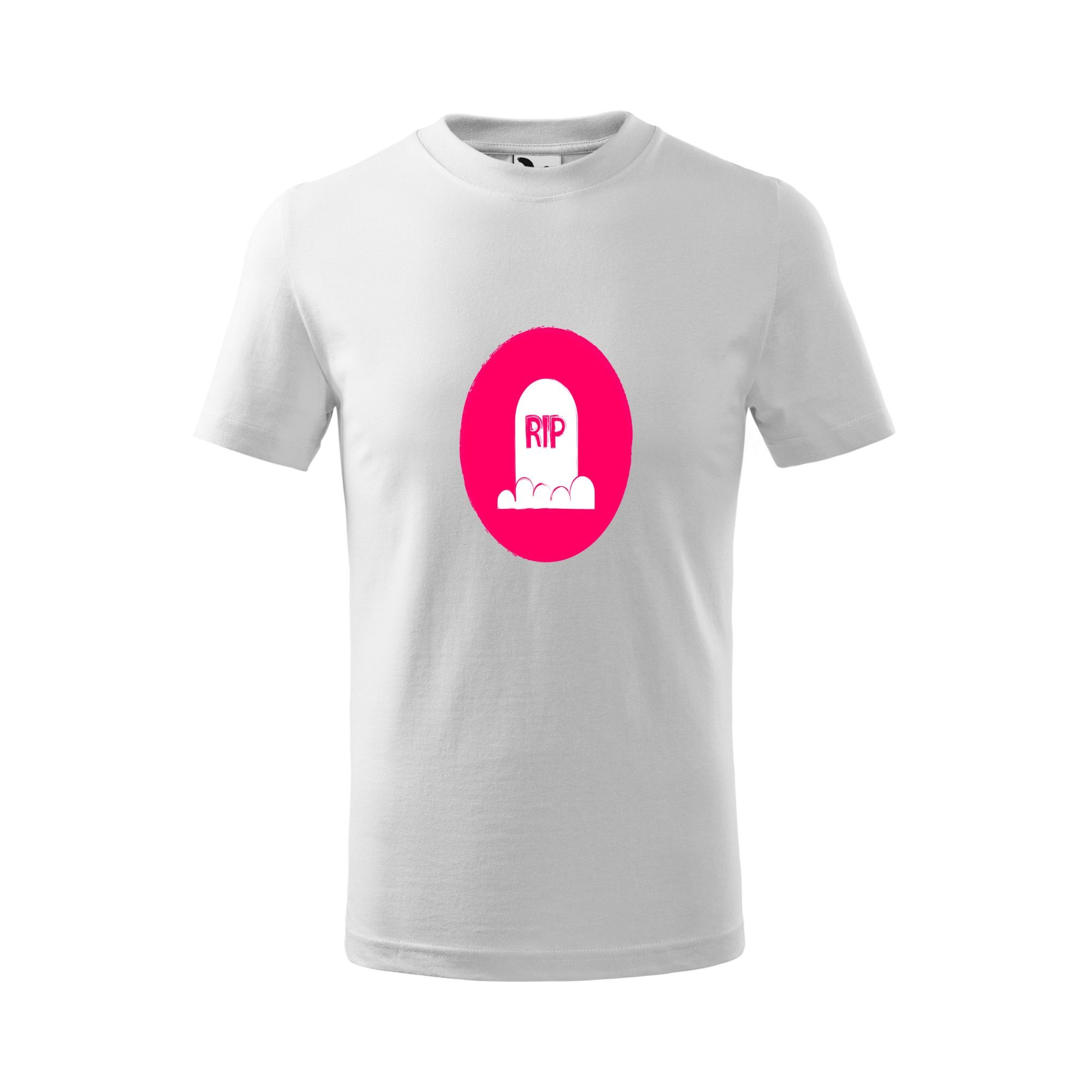Tricou copii, Malfini, Rest in Peace, Alb, 4 ani