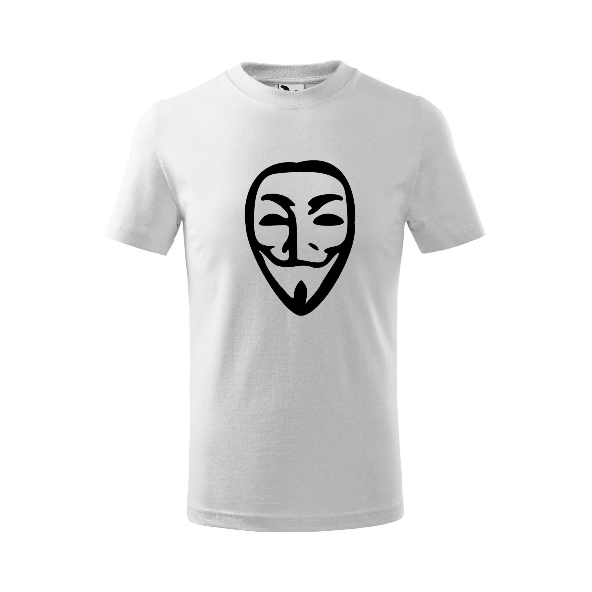 Tricou copii, Malfini, Anonymous, Alb, 4 ani