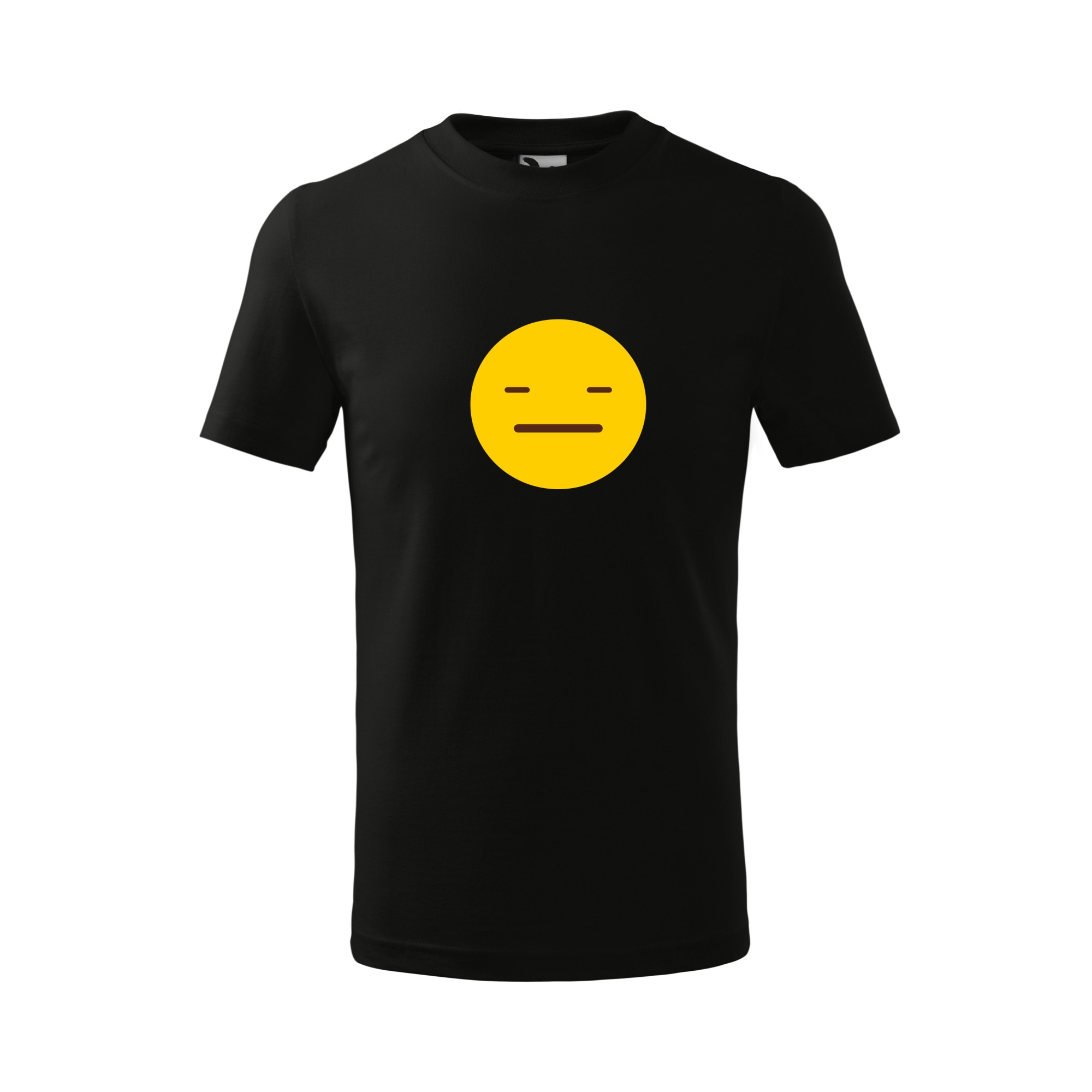 Tricou copii, Malfini, Emoji What just happened Face, Negru, 4 ani