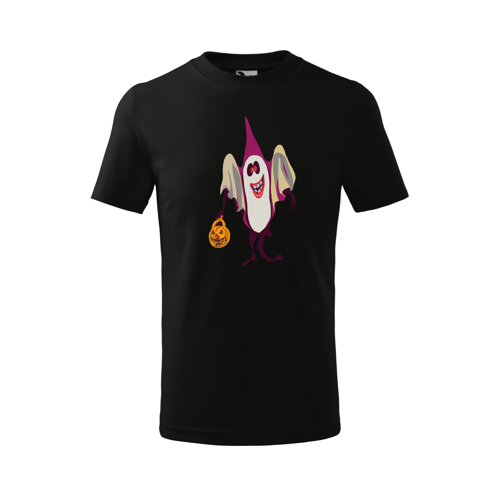 Tricou copii, Malfini, Ghost Halloween, Negru, 4 ani