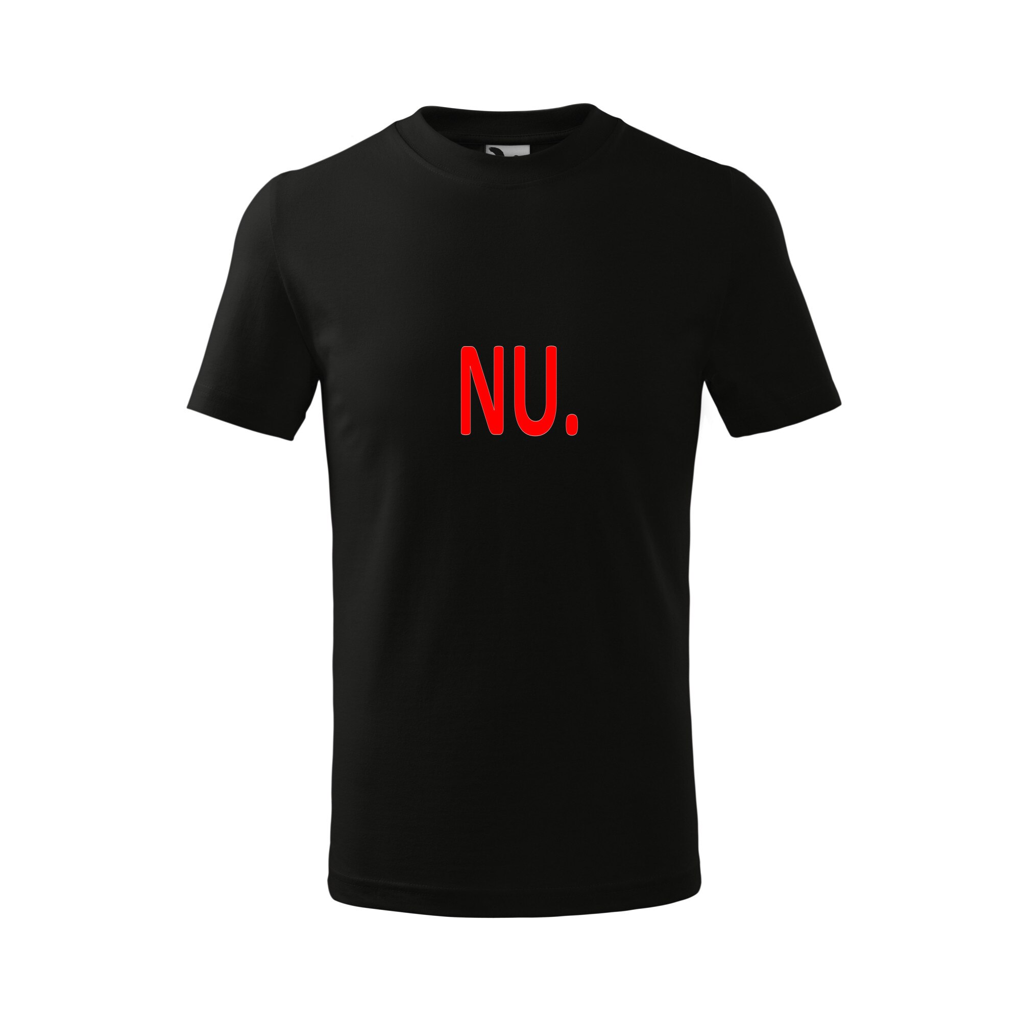 Tricou copii, Malfini, NU, Negru, 4 ani