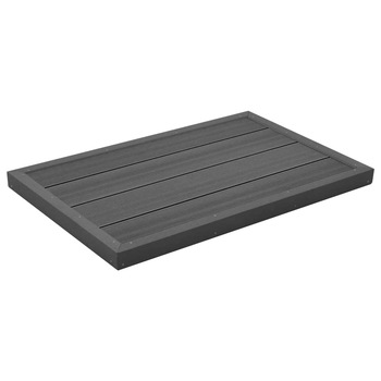 Element de podea pentru dus, vidaXL, Lemn compozit, 101 x 63 x 5,5 cm, Gri Element de podea pentru dus, vidaXL, Lemn compozit, 101 x 63 x 5,5 cm, Gri