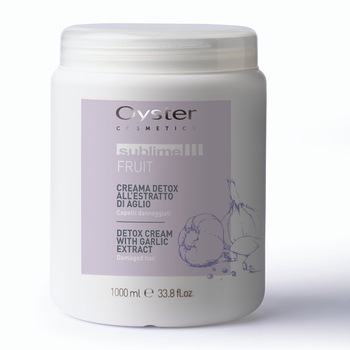 Masca detoxifianta cu usturoi pentru par degradat Oyster Sublime Detox Garlic Mask 1000 ml Masca detoxifianta cu usturoi pentru par degradat Oyster Sublime Detox Garlic Mask 1000 ml