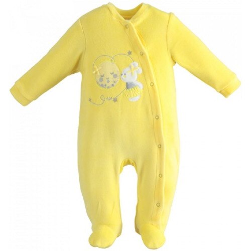 Salopeta fata Ido,galben cu gri-6 luni