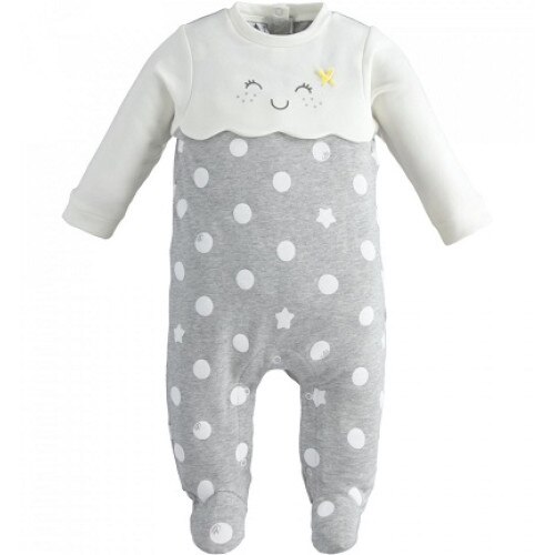 Salopeta Ido,alb/gri cu, Alb/Gri