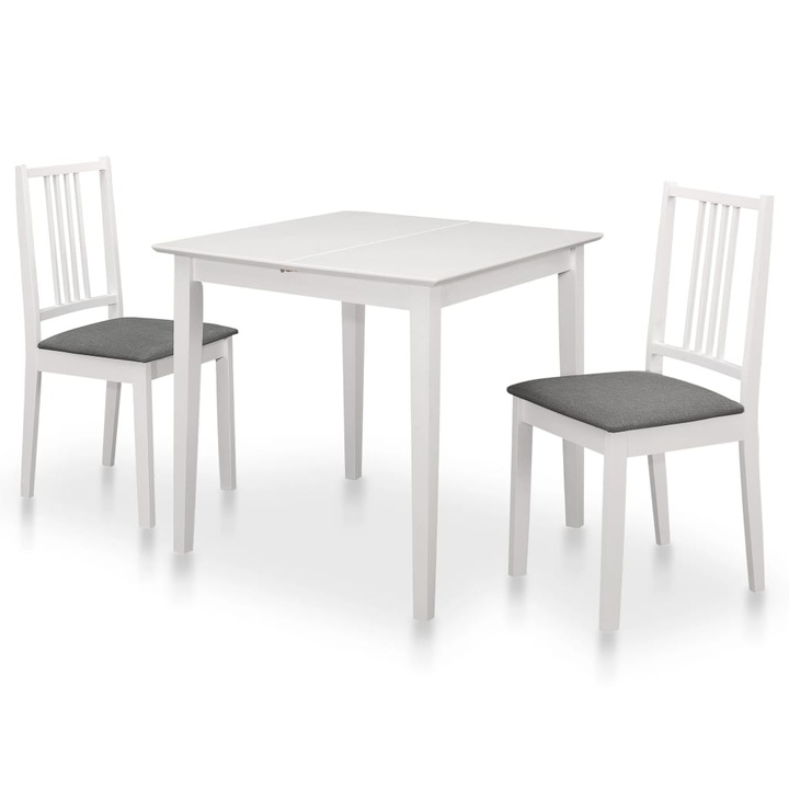 Set mobilier de bucatarie vidaXL, 3 piese, alb, MDF 276395