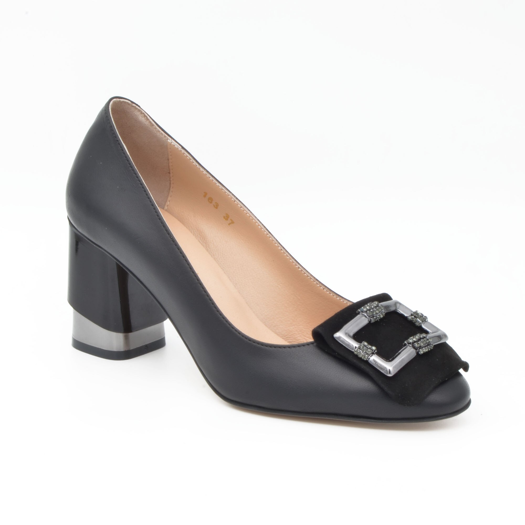 Pantofi dama Rinascenti, 21-163, Negru, Negru