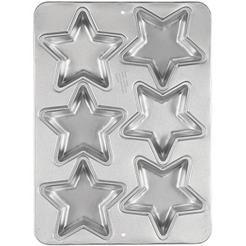 Forma de copt stea, 6 cavitati, Wilton Forma de copt stea, 6 cavitati, Wilton
