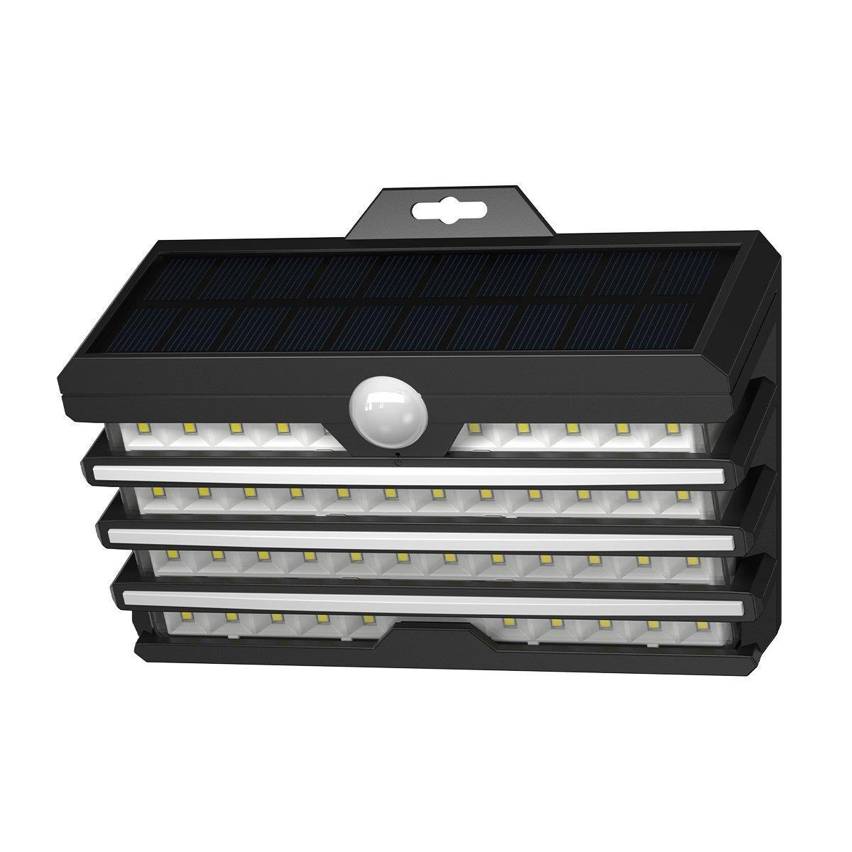 Set 2 Lampi Exterioare LED cu panou solar Baseus Motion Detector, Negre