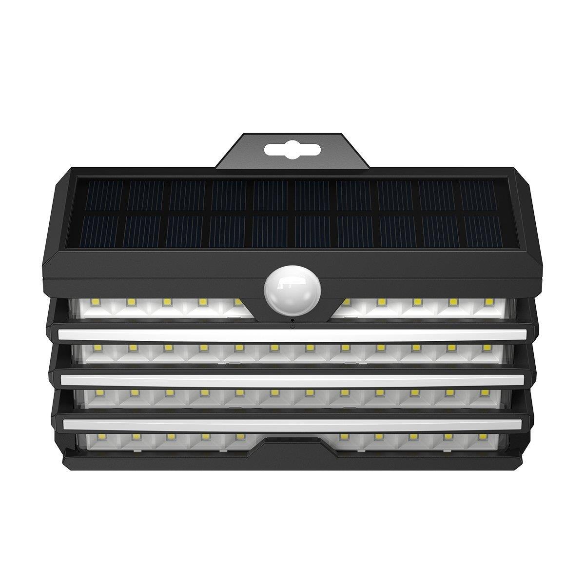 Lampa Exterioara Baseus LED cu panou solar si senzor de miscare, Neagra