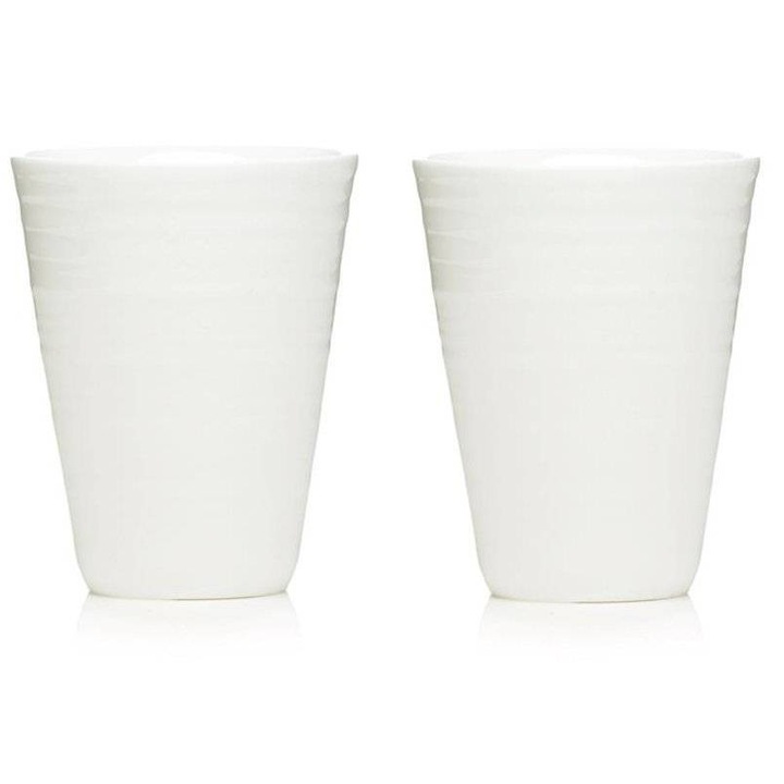 Set 2 cani cu perete dublu – Passion Termo Mug, Portelan, 280 ml, Alb