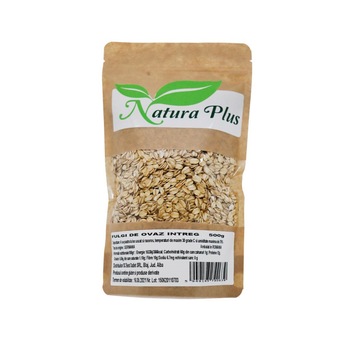 Fulgi Ovaz intregi 500 G Natura Plus Fulgi Ovaz intregi 500 G Natura Plus