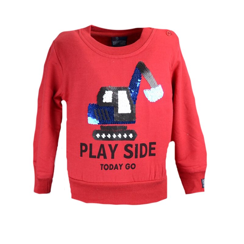 Bluza cu maneca lunga pentru baieti Happy House HB-2265-R, Rosu