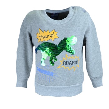 Bluza cu maneca lunga pentru baieti Happy House HB-2058-2, Gri Bluza cu maneca lunga pentru baieti Happy House HB-2058-2, Gri