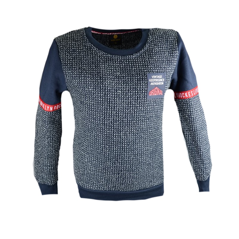 Bluza cu maneca lunga pentru baieti Happy House HB-2070-2B, Bleumarin