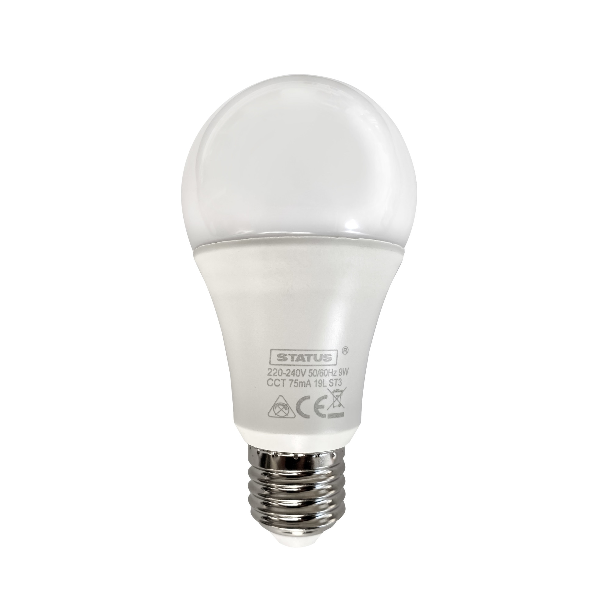 Bec smart Led STATUS SMART CCT, E27, WiFI 2.4GHz, 9W, Google Assistant, Amazon Alexa, 2700K-6500K, 220-240V