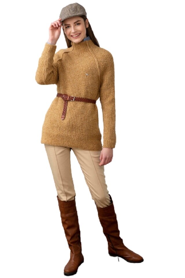 Pulover Dama, U.S. Polo Assn., G082SZ0TK.000.687049.VR015, Camel