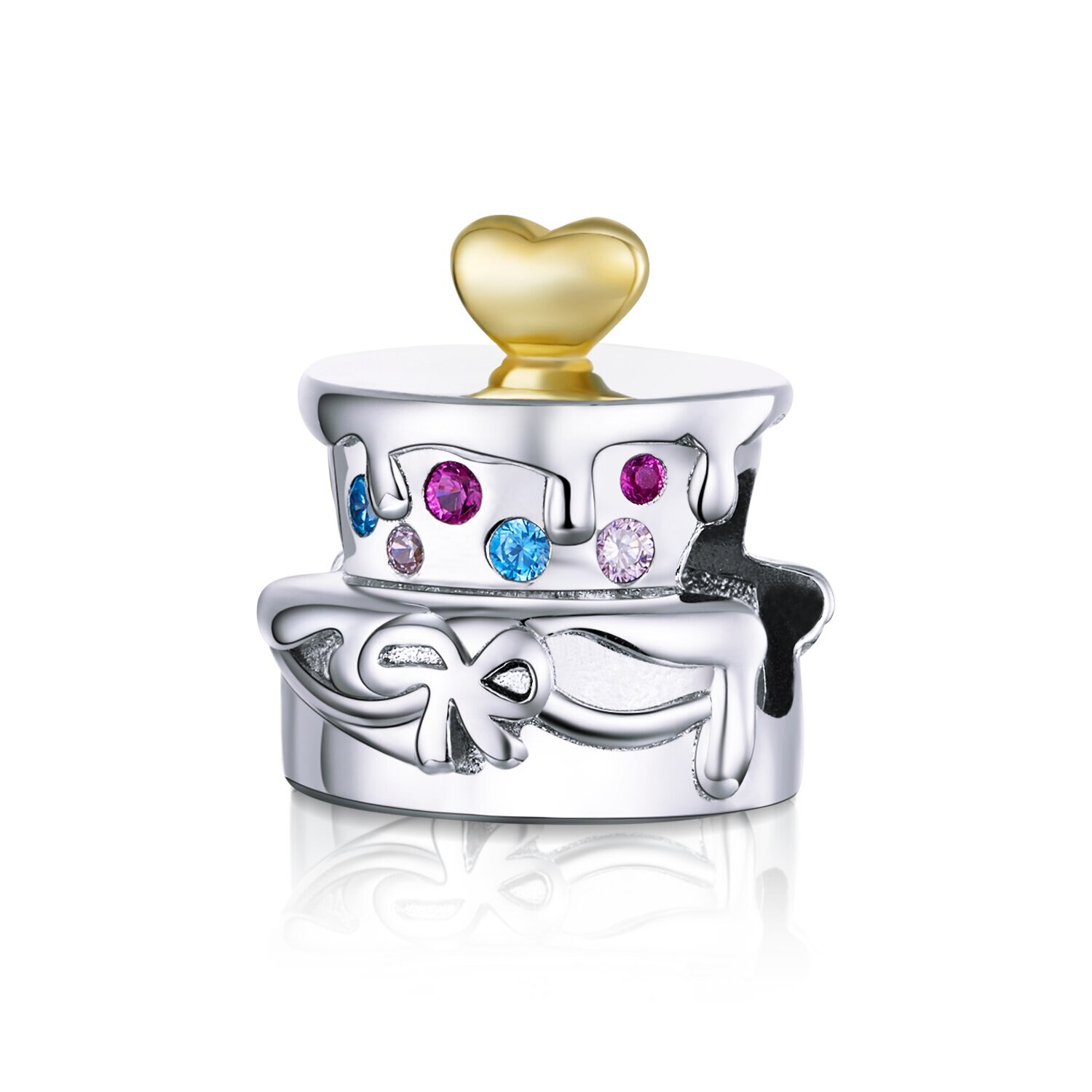 Talisman din argint Birthday Cake