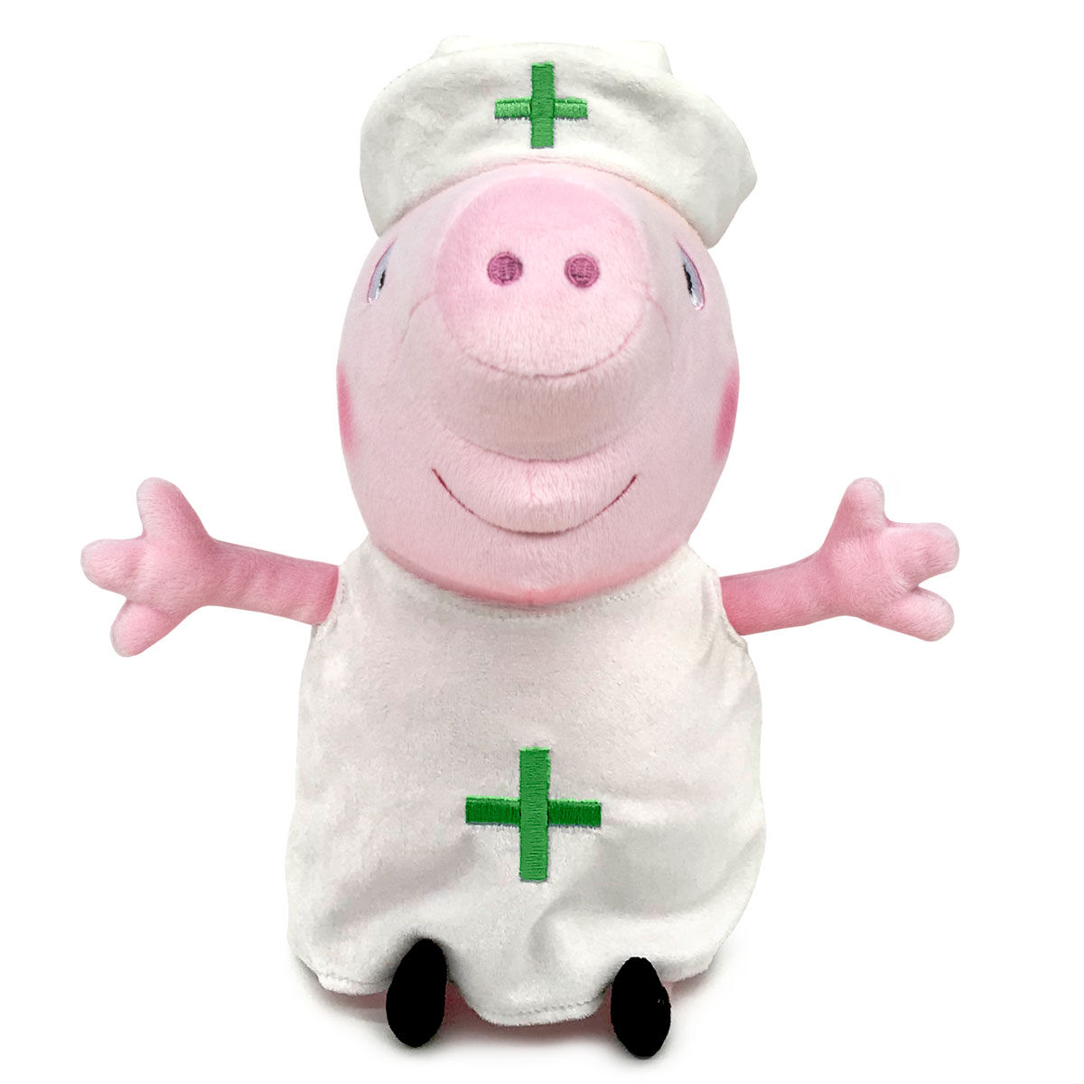 Jucarie de plus Peppa Pig - asistenta, multicolor, inaltime 20 cm