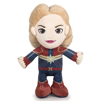 Jucarie de plus Marvel - Captain Marvel, multicolor, inaltime 32 cm Jucarie de plus Marvel - Captain Marvel, multicolor, inaltime 32 cm
