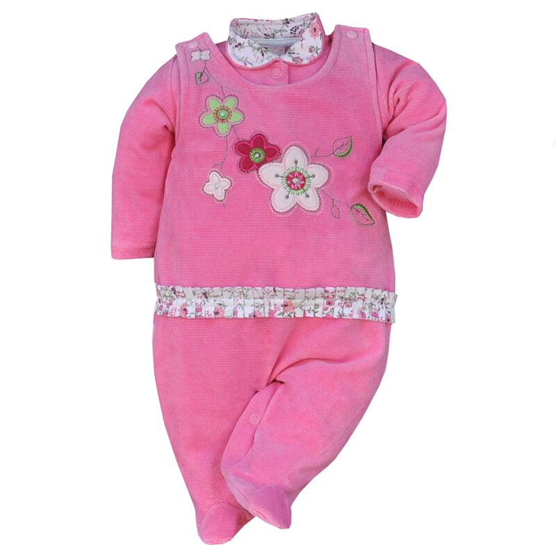 Compleu 2 piese salopeta si bluza pentru fete Koala Moli 1893, Roz, 80 cm