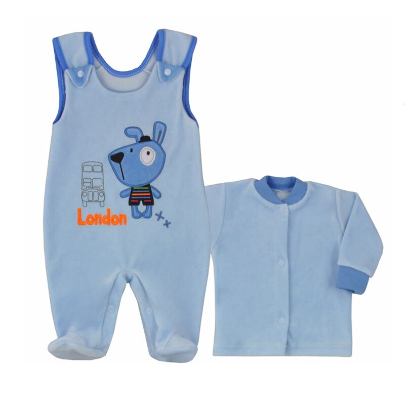 Compleu 2 piese pentru baieti Koala Dookola Swiata 05-091 AL1, Albastru