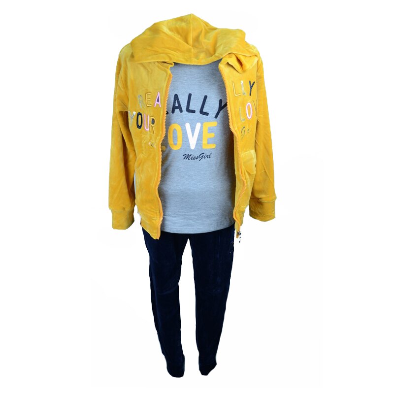 Trening 3 piese pentru fete Happy House WB-26913, Multicolor