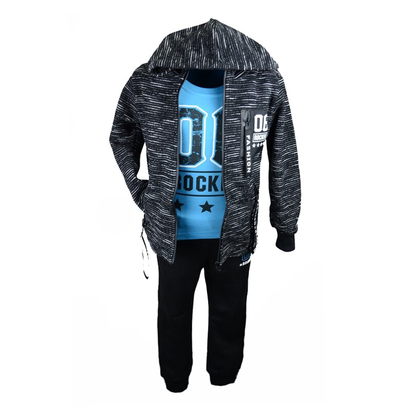 Trening 3 piese pentru baieti Happy House JF-17712, Multicolor, 176 cm