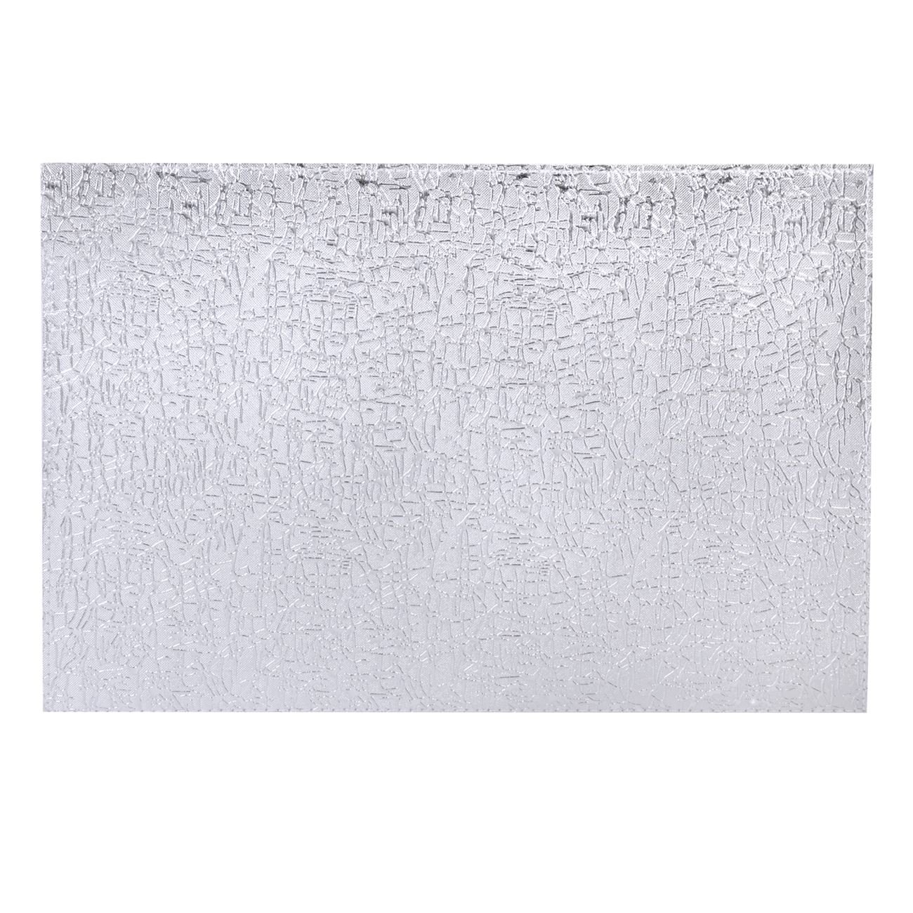 Suport Farfurii, New Line, model de Craciun cu Imprimeu in Relief, 42x30 cm, Argintiu