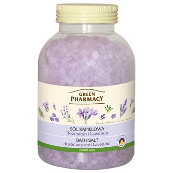 Sare de baie Green Pharmacy cu rozmarin si lavanda 1300 ml Sare de baie Green Pharmacy cu rozmarin si lavanda 1300 ml